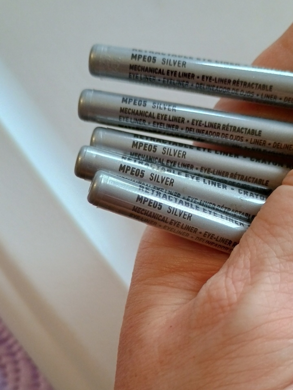 5 X NYX Professional Makeup Retractable Eye Liner, Waterproof, Silver - Picture 5 of 5